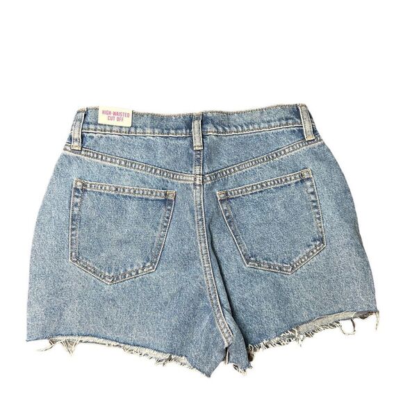 Victoria’s Secret Pink High Waisted Cut Off Denim Shorts - Picture 2 of 9